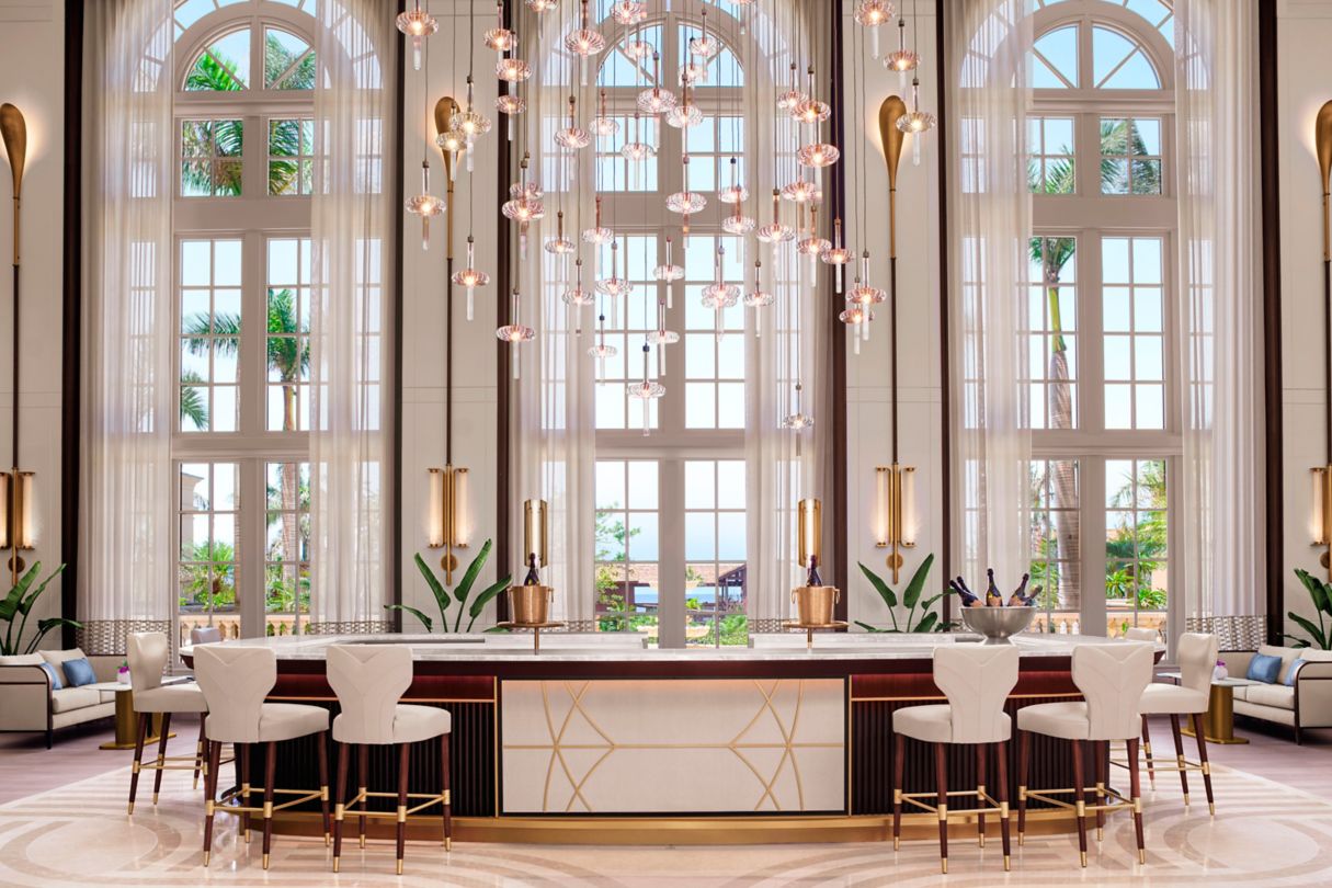 Lobby lounge bar at The Ritz-Carlton, Naples, FL